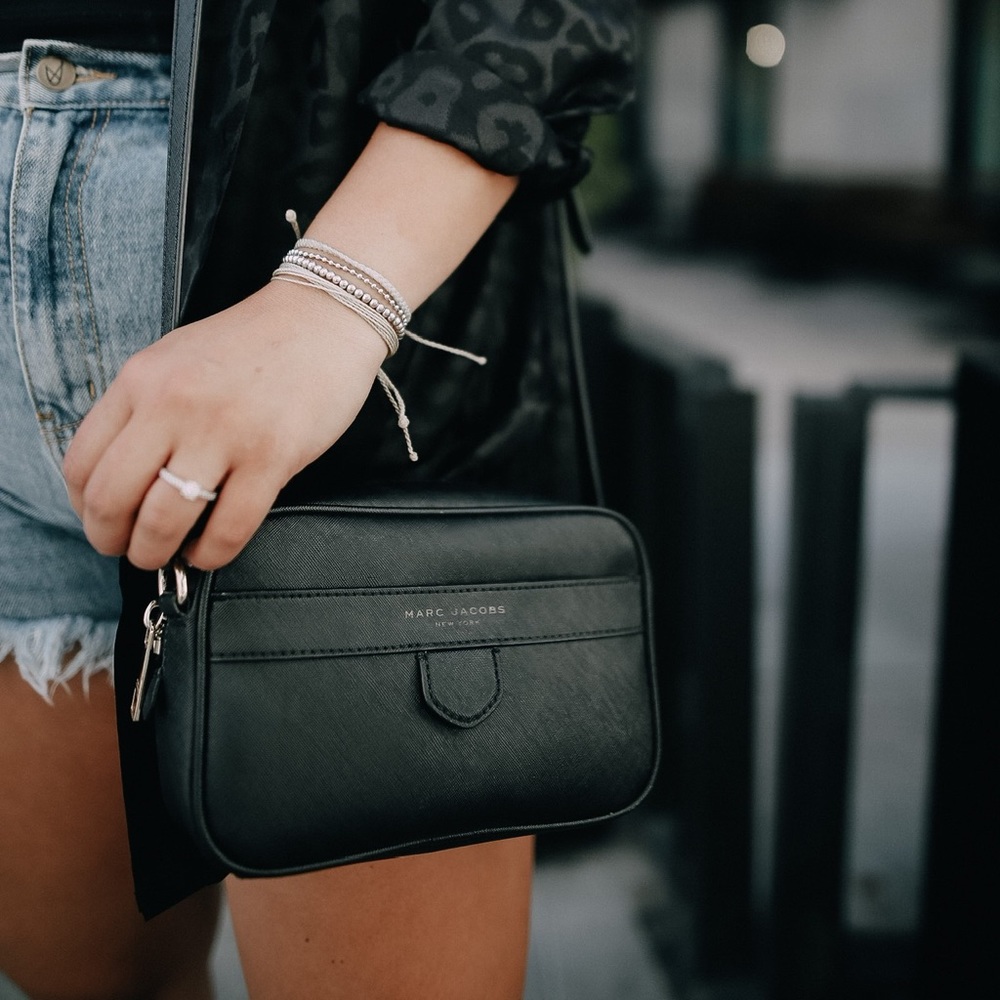 Black Marc Jacobs Camera Bag Crossbody Purse